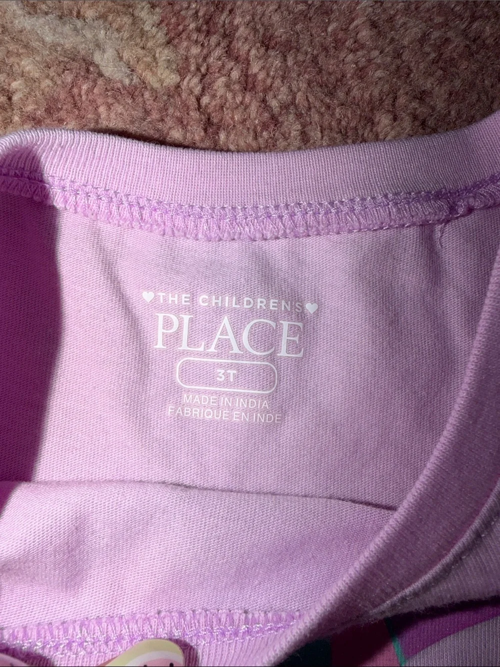 The Children's Place Pink Short Sleeve Tee with Dino Stack